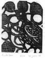Circle Dove [Sumi & Rice Paste, 5 x 6 in.]  1978