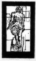 Stout Woman Walking Up Incline (Muybridge) [8 1/8 x 13 1/2 in.] 1998